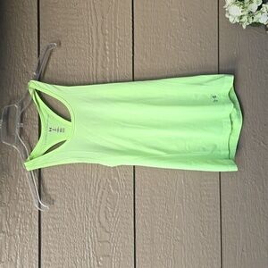UNDER ARMOUR Neon Threadborne Fitted Heat Gear Racerback Tank Top XS